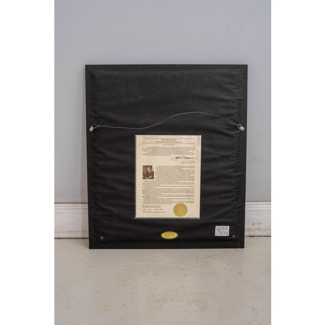 "Winter Harbor" Sailboat Swan Painting Print Signed John M Barber Numbered For Sale - Image 10 of 13