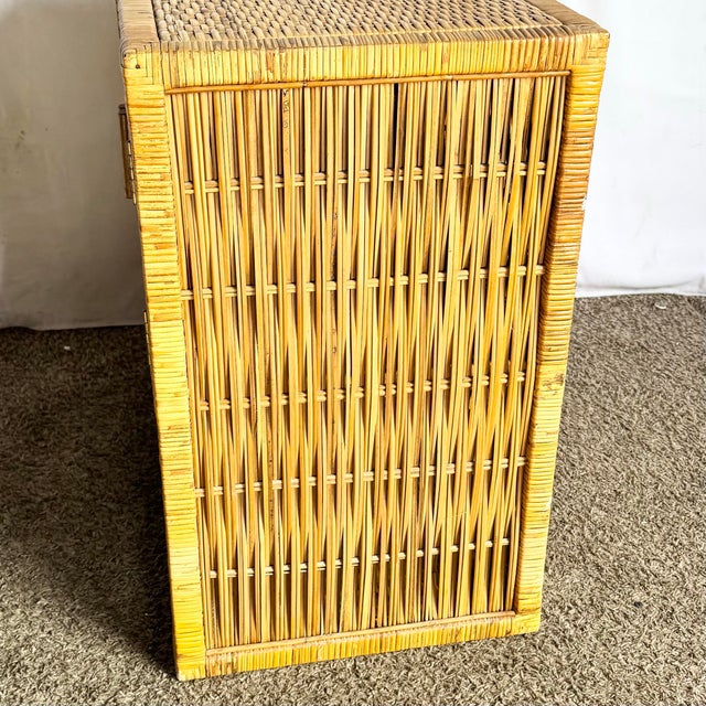This Boho Chic wicker cabinet/sideboard showcases classic coastal craftsmanship with its warm honey-toned wicker, tightly...