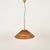 Wood Mid-Century Modern Italian Pendant Light in Rattan and Brass, 1960s For Sale - Image 7 of 13