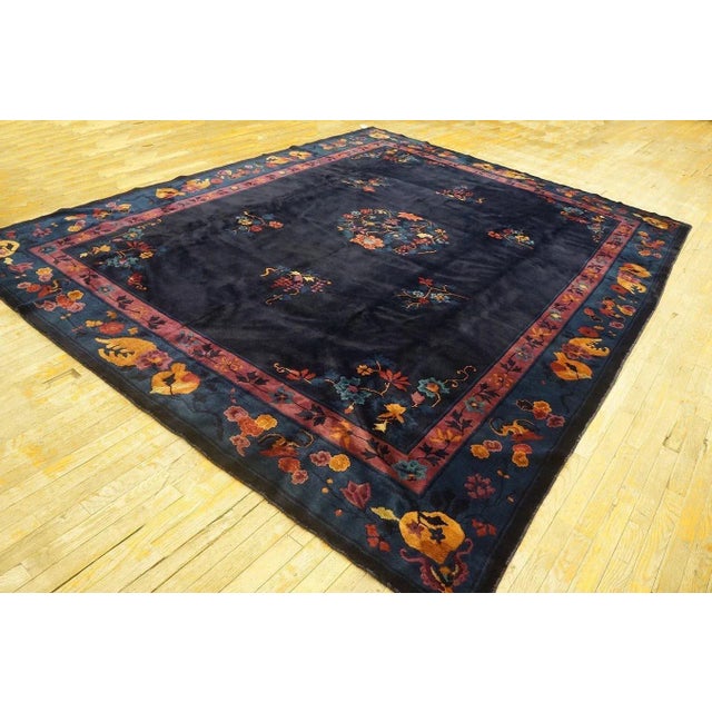 1920s Early 20th Century Chinese Peking Carpet ( 8'9'' x 11'1" - 266 x 338 ) For Sale - Image 5 of 12