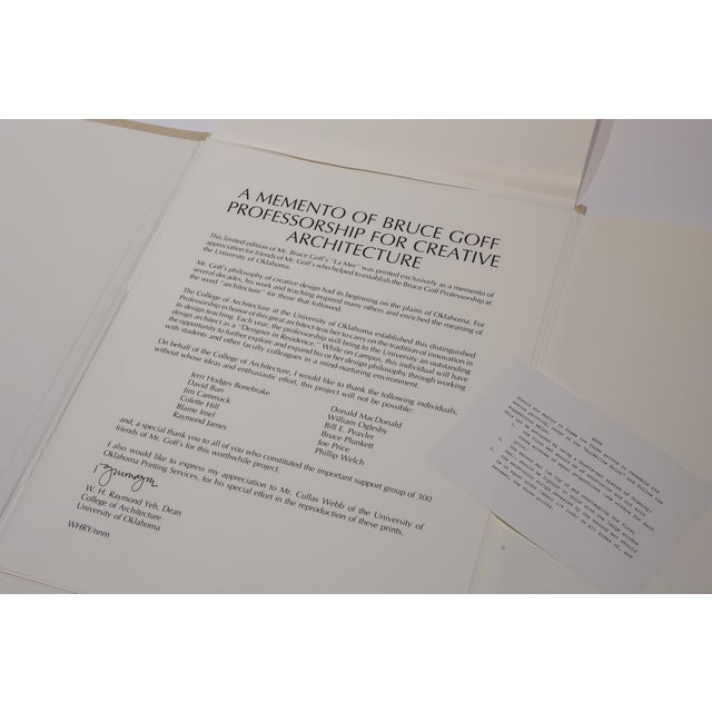 Mid 20th Century Memento of Bruce Goff Professorship for Creative Architecture For Sale - Image 11 of 16