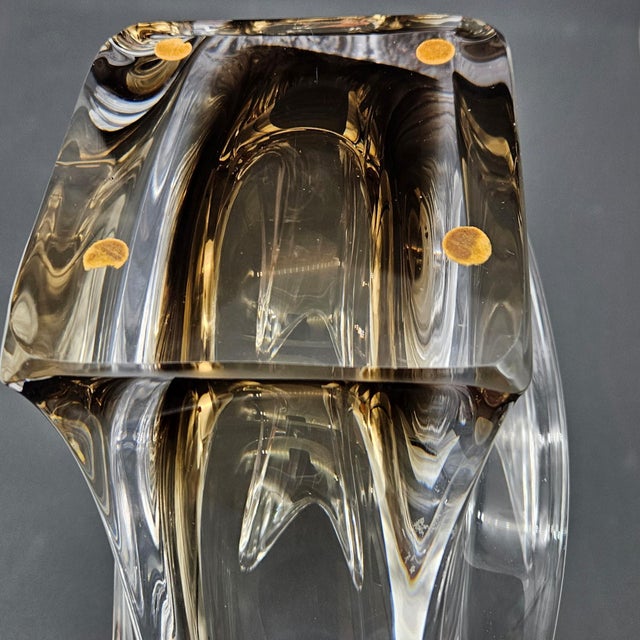 Glass Glass Art Centerpiece from Vannes Le Chatel, 1960s For Sale - Image 7 of 9