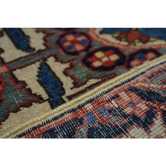 Antique Sarouk Rug 3'3'' x 4'11'' For Sale - Image 10 of 10