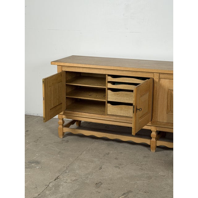 Mid-Century Modern Oak Sideboard by Henning Kjærnulf for Nyrup Møbelfabrik, 1960s For Sale - Image 3 of 18