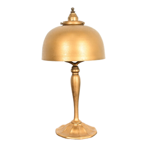 Louis Comfort Tiffany Furnaces Art Deco Bronze Doré Table Lamp or Desk Lamp, 1920s