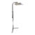 Vintage Casella style floor lamp - adjustable polished chrome Adjusts from a low height of 58 3/4" to 86 3/4 inches high....
