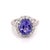 Tanzanite Diamond Ring 14k White Gold 5.30 TCW Certified For Sale - Image 16 of 18