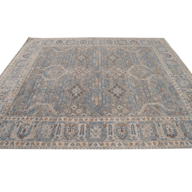 Textile 21st Century Contemporary Wilton Indian Wool Rug For Sale - Image 7 of 13