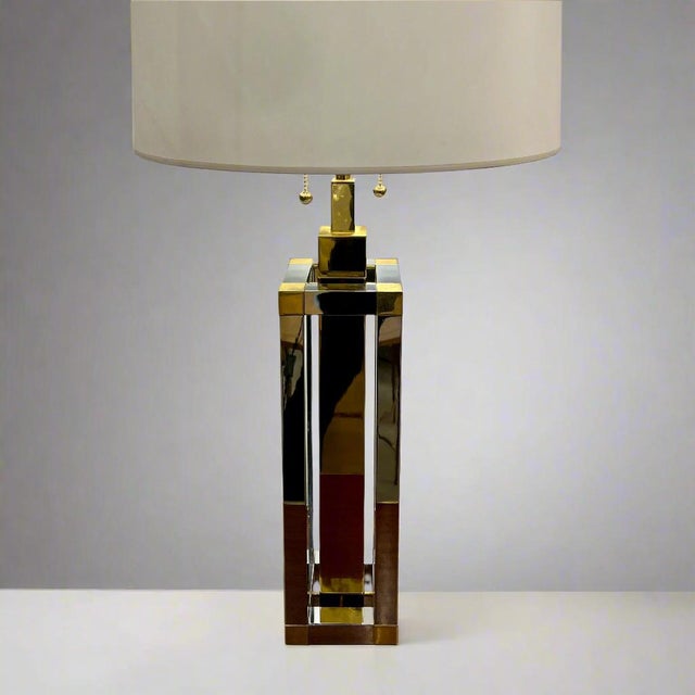 Modern 1980s Stephane Davits Modernist Table Lamp For Sale - Image 3 of 11