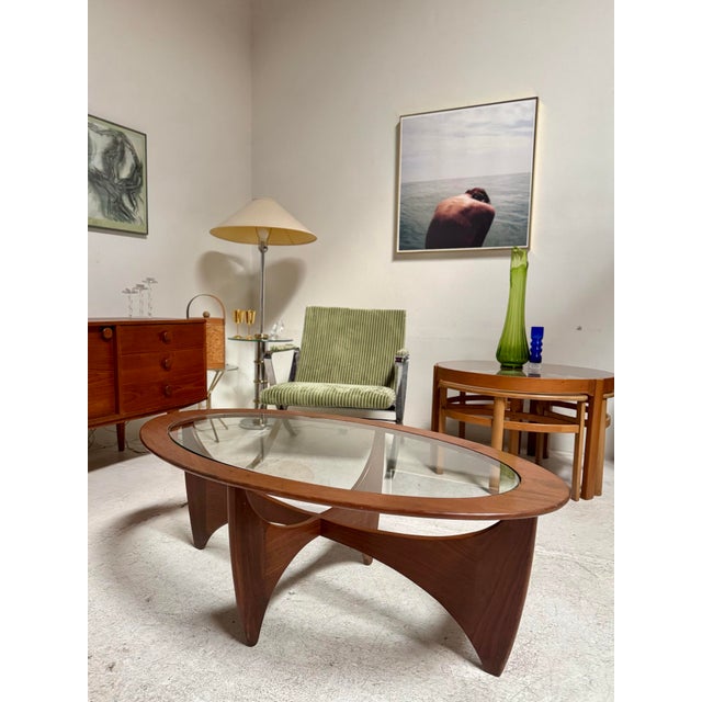 Beautiful Oval Teak “Astro” Coffee Table by Victor Wilkins for GPlan, Attributed Circa 1960s. For Sale - Image 11 of 11