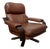 Vintage Swivel Lounge Chair in Cognac Leather on Plywood Frame from Leolux, 1970s For Sale