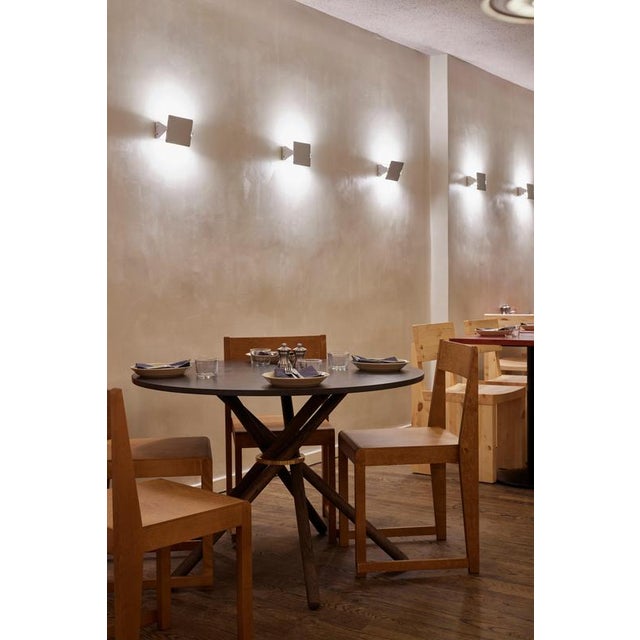 Metal Hector Concrete Top and Dark Oak Legs Dining Table 105 by Eberhart Furniture For Sale - Image 7 of 15