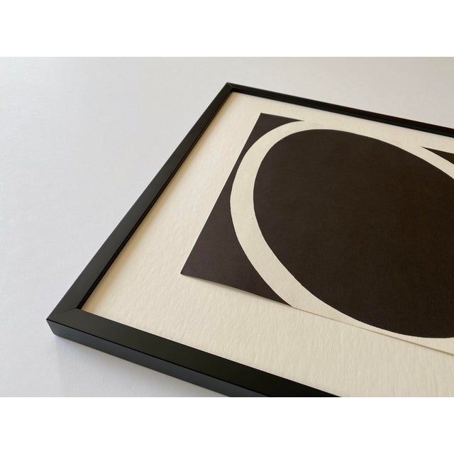 Ellsworth Kelly Vintage 1959 Mid Century Modernist Lithograph Print " Running White " Framed Minimalist Exhibition Poster For Sale In Kansas City - Image 6 of 18