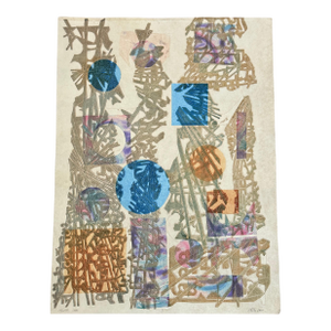 1980s Vintage Ruth Leaf "Tower Series" Woodblock Print, Signed