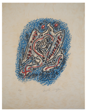 André Masson, Bird in Flight, 1973, Original Lithograph