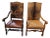 Artisan-Crafted Hide Chairs - Set of 2 For Sale