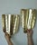 Mid-Century Swedish Brass Shield-Shaped Sconces, Set of 2 For Sale - Image 4 of 18