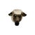 Late 20th Century Farmhouse White Ceramic Ram Head Wall Pocket Planter Vase, 6.6"h For Sale In Tulsa - Image 6 of 9