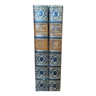 Memoirs of the Court of Queen Elizabeth by Lucy Aikin - 2 Volume Set (1818) For Sale