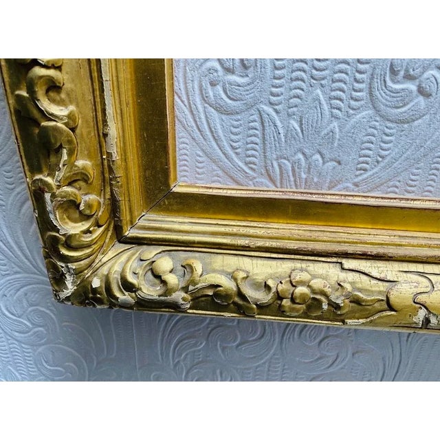 Wood Antique 1910s Newcomb Macklin Gold Gilt Frame For Sale - Image 7 of 13