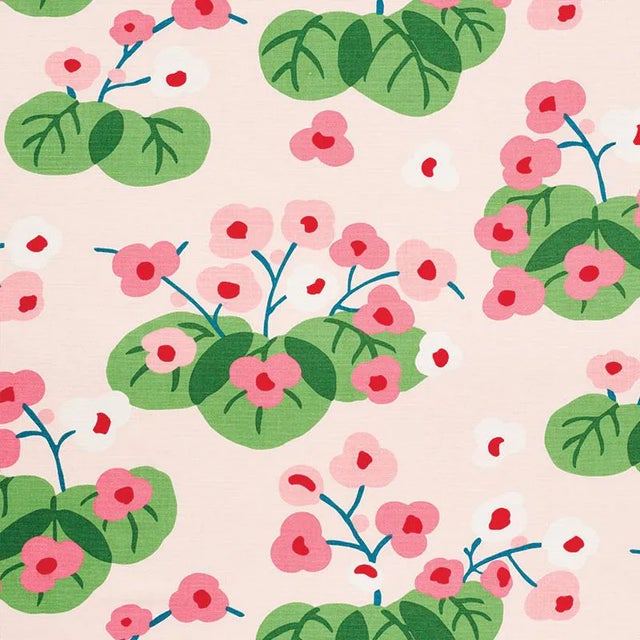 Sample - Schumacher Saku Fabric in Pink For Sale