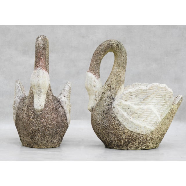 Swan Planters, France, 1960s, Set of 2 For Sale - Image 4 of 9