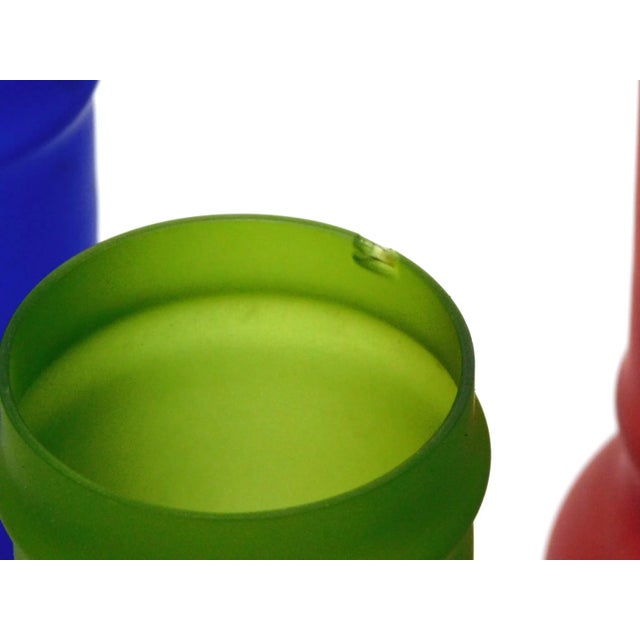 1960s 1960s Carlo Moretti Satin Glass Apothecary Jars - Set of 4 For Sale - Image 5 of 6