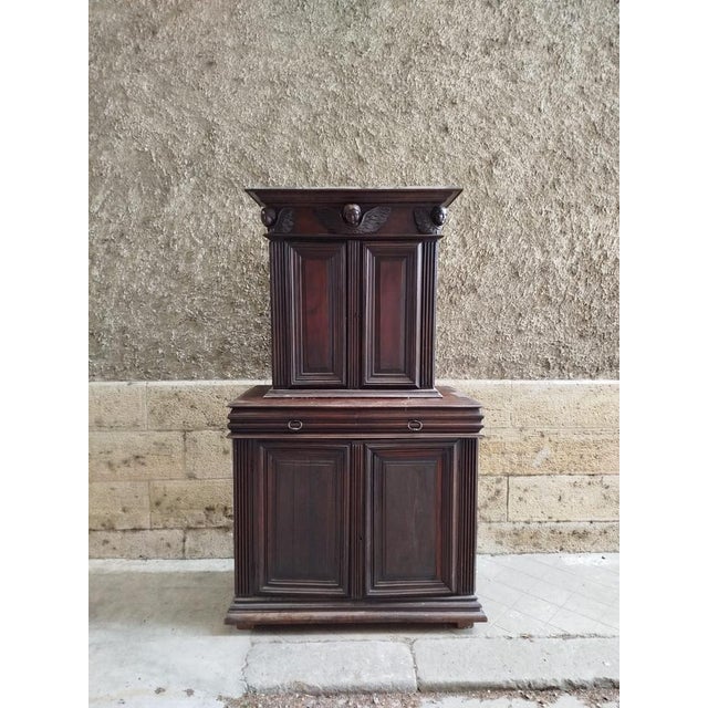 Antique Louis XIII Buffet in Walnut, 1500s For Sale - Image 9 of 9