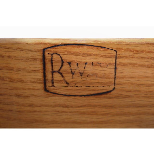 Coffee 1960s Mid-Century Modern Walnut and Brass Credenza by R-Way For Sale - Image 8 of 12