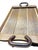 Stitched Leather and Wood Service Tray from Jacques Adnet, 1950s For Sale - Image 6 of 7