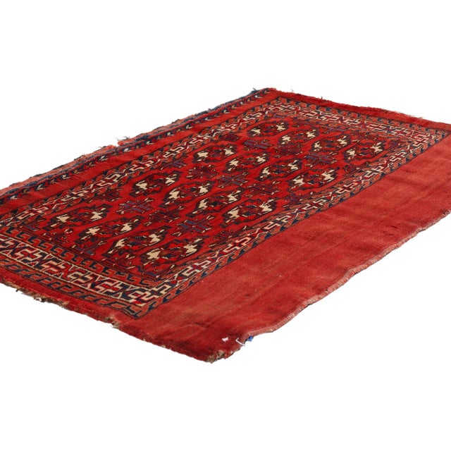 79341 Late 19th Century Antique Turkmen Chuval Bag Face, 02'06 x 03'11. Nomadic Legacy & Guardians of the Steppe: Late...