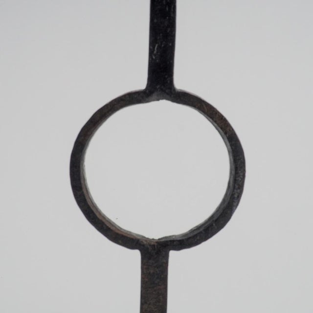 Standing Candleholder in Wrought Iron, 1970s For Sale - Image 9 of 13