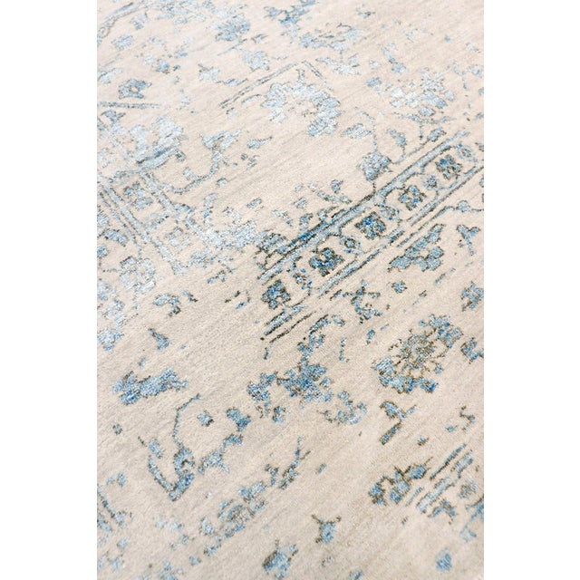 Modern Pasargad Home Transitional Silver Area Rug-8' 5" X 11' 8" For Sale - Image 3 of 8