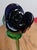 Amethyst Vintage Murano. Amethyst Vase W/Emerald Vine Wrap Around Vase, With Matching Flowers For Sale - Image 8 of 12