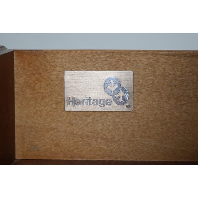 Pair Drexel Heritage Chippendale Mahogany Nightstands For Sale - Image 17 of 18