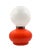 Space Age Red Murano Glass Table Lamp attributed to AV Mazzega, 1970s For Sale