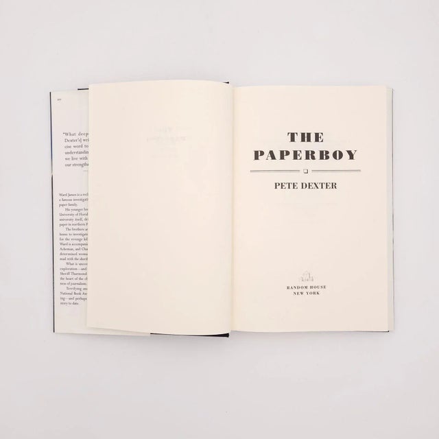 Pete Dexter, "The Paperboy", First Trade Edition 1995 For Sale - Image 4 of 5