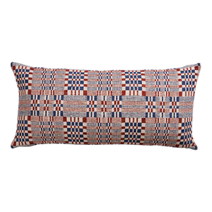 Schumacher Brimfield 24" Lumbar Pillow In Americana