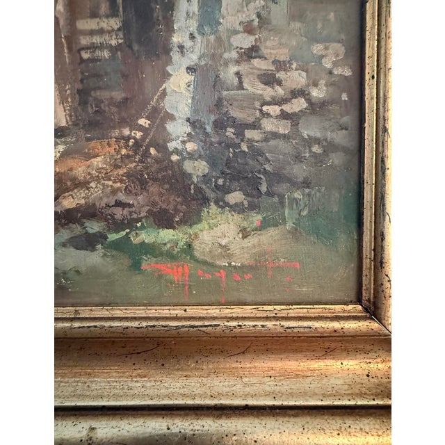 19th Century Italian Landscape Oil Painting ~ Framed Unknown Artist For Sale - Image 11 of 11