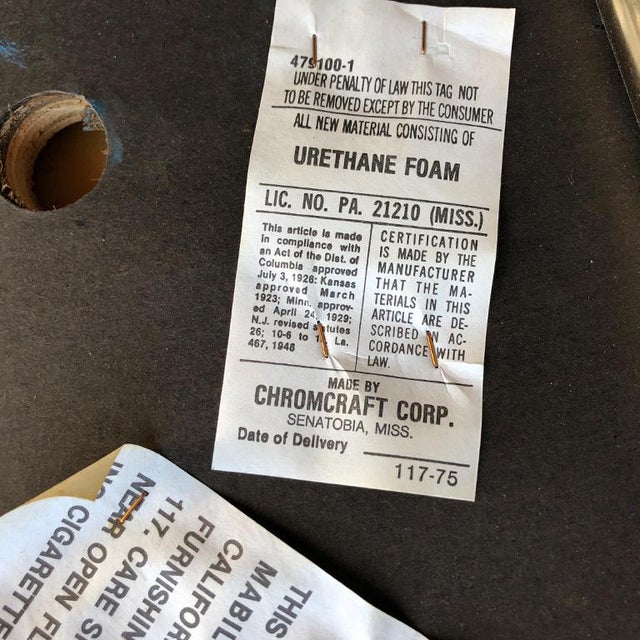 1980s Vintage Cantilever Cane Marcel Breuer Style Tubular Dining Chairs Upholstered Seats Set of 6 For Sale - Image 6 of 13