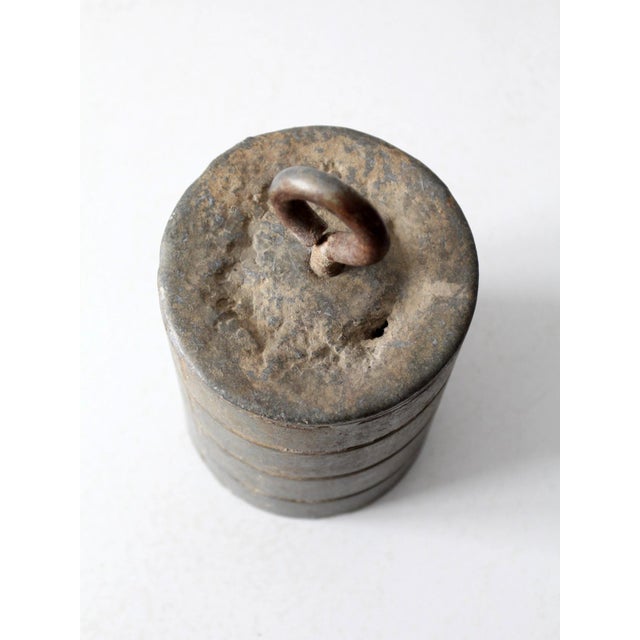 Vintage Cast Iron Weight For Sale - Image 9 of 9