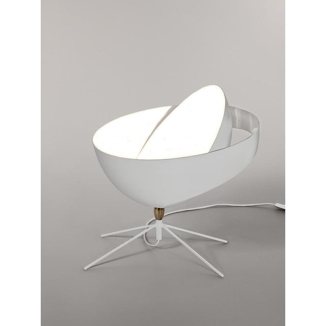 Table lamp model 'saturn table lamp' designed by serge mouille in 1957. manufactured by editions serge mouille in france....