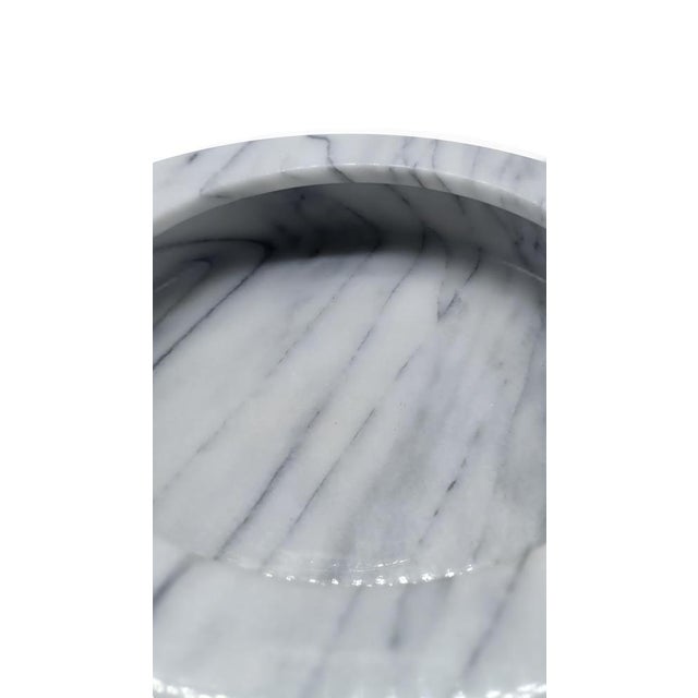 Sergio Asti White Marble Centerpiece by Sergio Asti for Up & Up Calacatta, Italy, 1970s For Sale - Image 4 of 9
