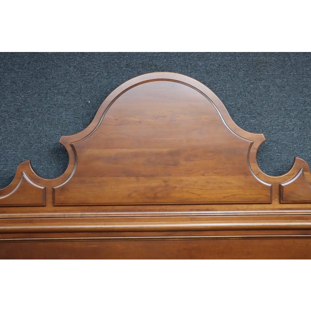 Dutch Designs Cherry Wood King Bed, Traditional Federal Style Bed Frame For Sale - Image 18 of 18