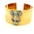 1930s Art Deco Diamond Platinum & 14k Gold Wide Marriage Cuff Bracelet For Sale - Image 10 of 15