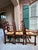 Wood Vintage French Dining Chairs Set 6 Oak Barley Twist Rush Seat Ladder Back For Sale - Image 7 of 18