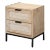 Lifestyle by JY Reed 2 Drawer Side Table, Raffia For Sale