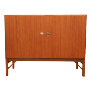 Vintage China Cabinet in Teak by Børge Mogensen for C.M. Madsen, 1950s For Sale