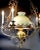 Steel Brass and Glass Oil Light Chandelier in the Spanish Style For Sale - Image 4 of 12