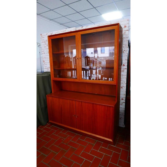 Danish Teak Sideboard with Showcase by Christian Linneberg for Odder, Denmark For Sale - Image 16 of 17